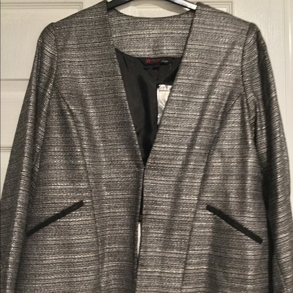NWT Metallic woven blazer / suit jacket - Picture 6 of 6